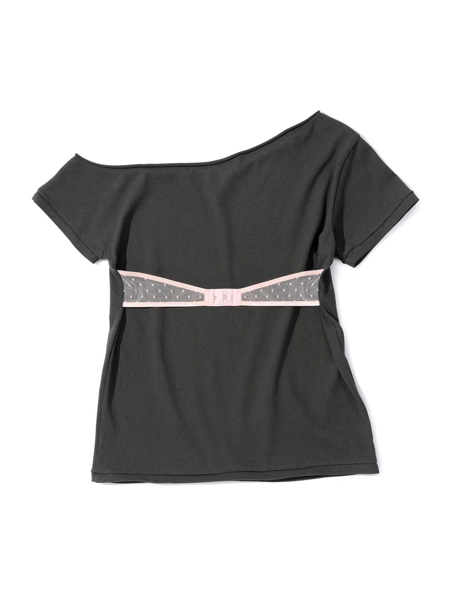 HOOK ME UP LAYERED TEE CHARCOAL