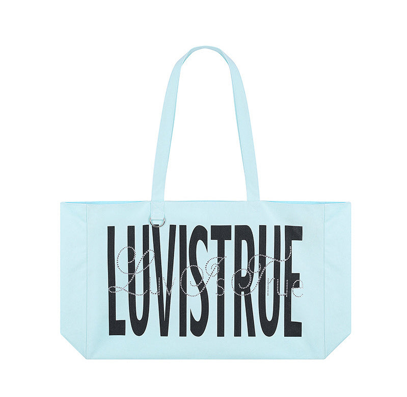 LETTERING TOTE BAG MINT