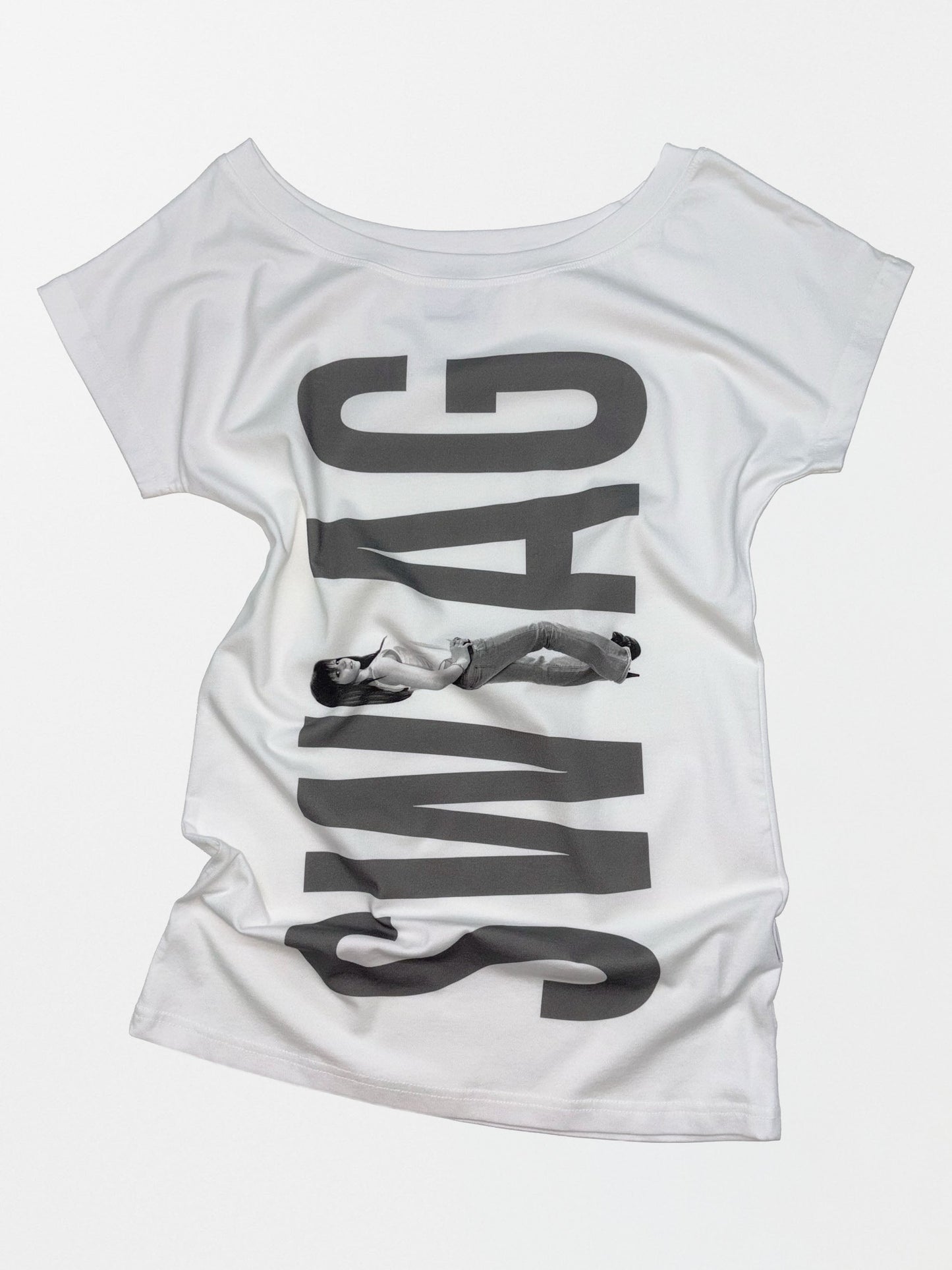 SWAG LONG TEE WHITE