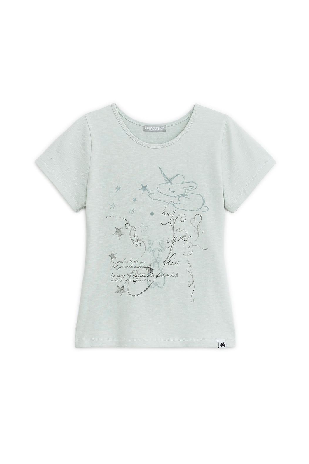 UNICORN DRAWING TEE MINT