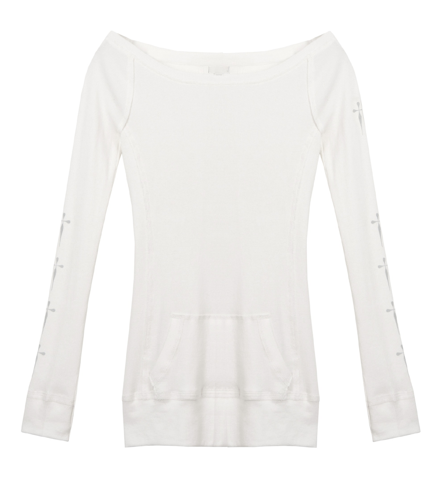 OFF-SHOULDER MINI DRESS WHITE