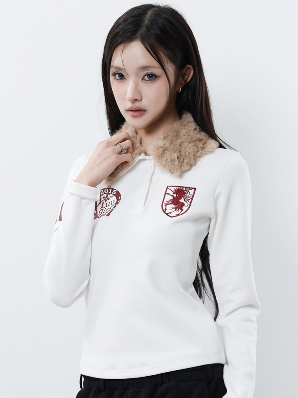 FUR COLLAR SLEEVE(IVORY)