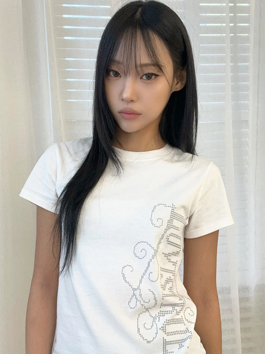 LUVISTRUE LOGO TEE WHITE