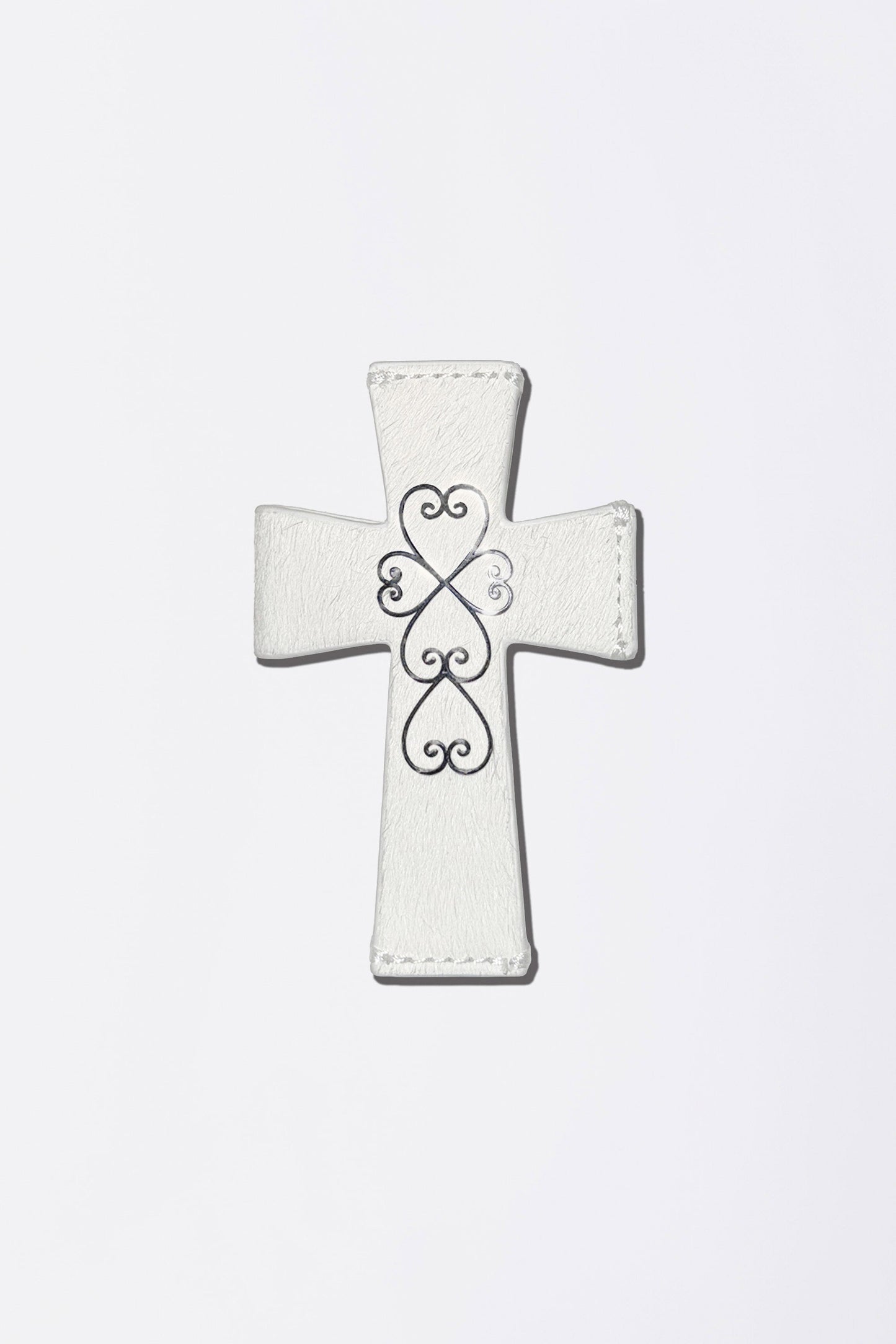 CROSS HAIR ON STRAP WALLET WHITE