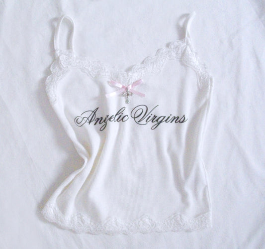 HOLY RIBBON TOP WHITE