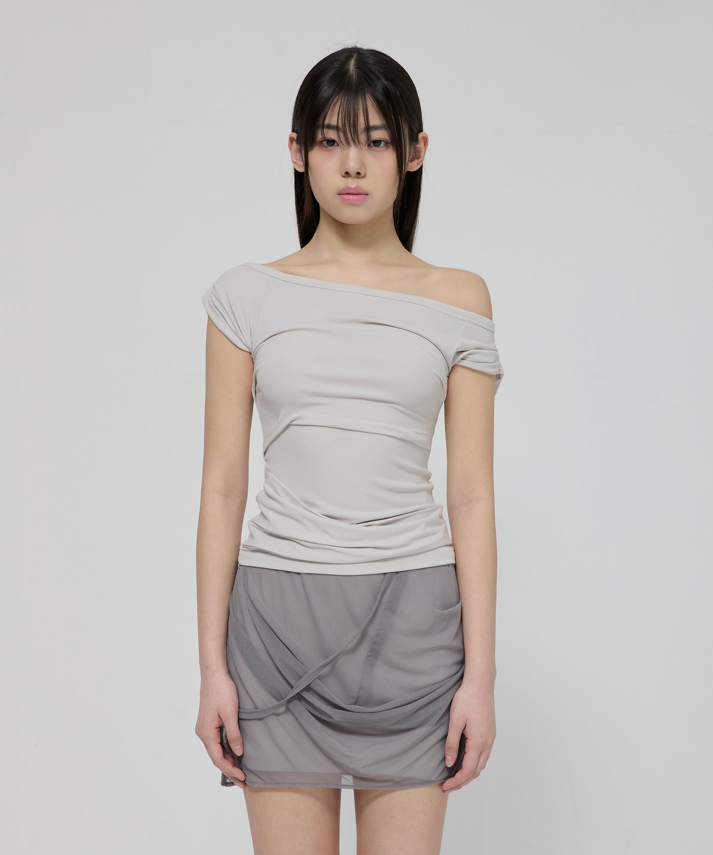 DRAPED TOP CLOUD WHITE