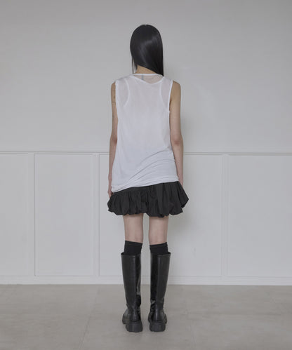 ASYMMETRICAL LAYERED SLEEVELESS