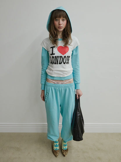 NAPOLEON STUD SWEATPANTS ACID BLUE