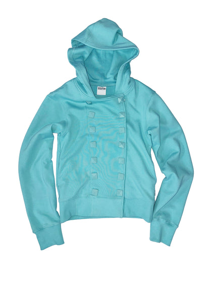 NAPOLEON STUD HOODIE ACID BLUE
