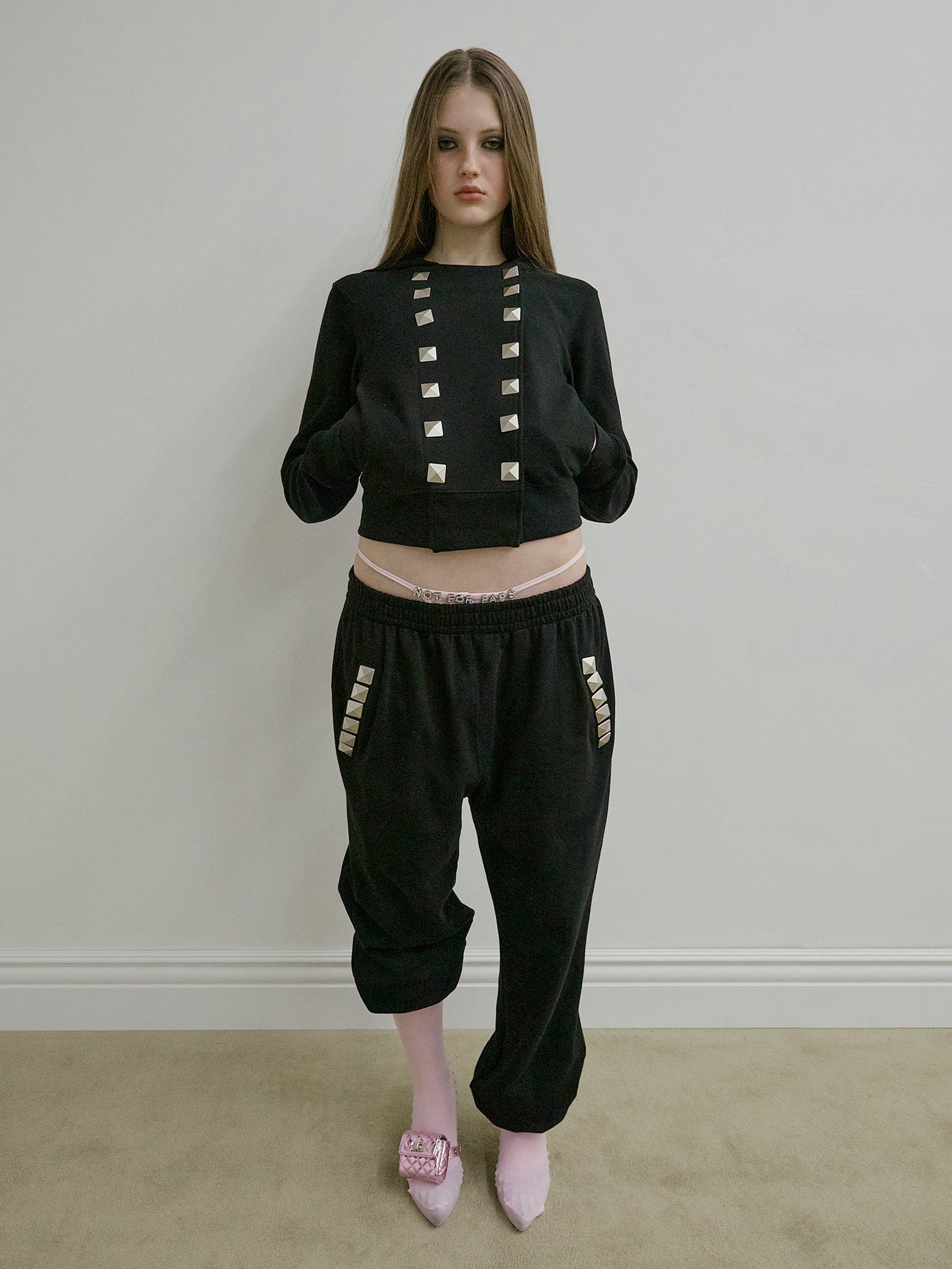 NAPOLEON STUD SWEATPANTS BLACK
