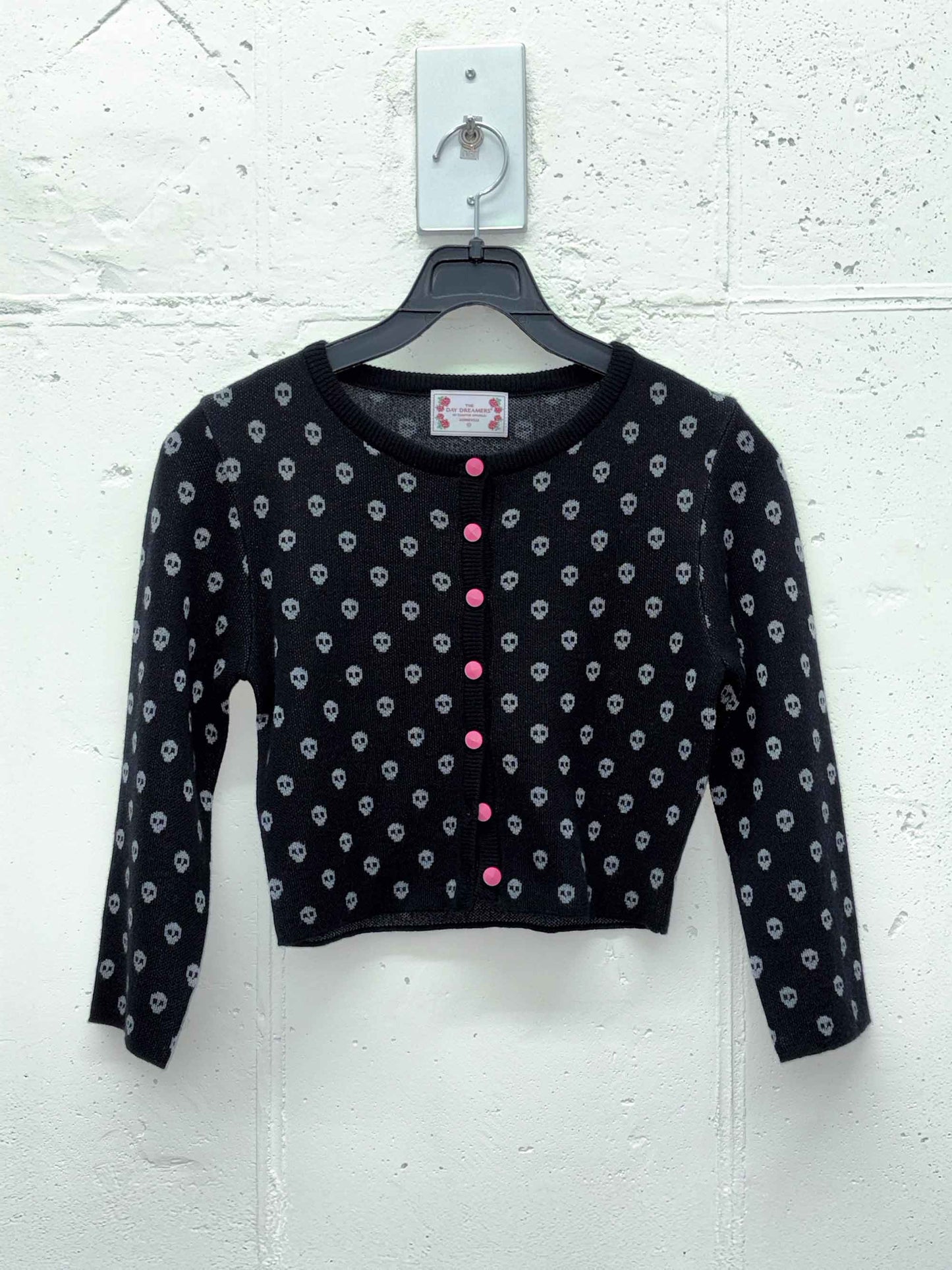 NEW EMO CROP CARDIGAN BLACK