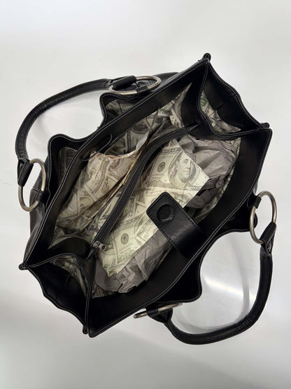 METAL STUD TOTE BAG