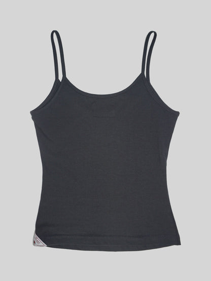MY GO TO SLEEVELESS TOP CHARCOAL