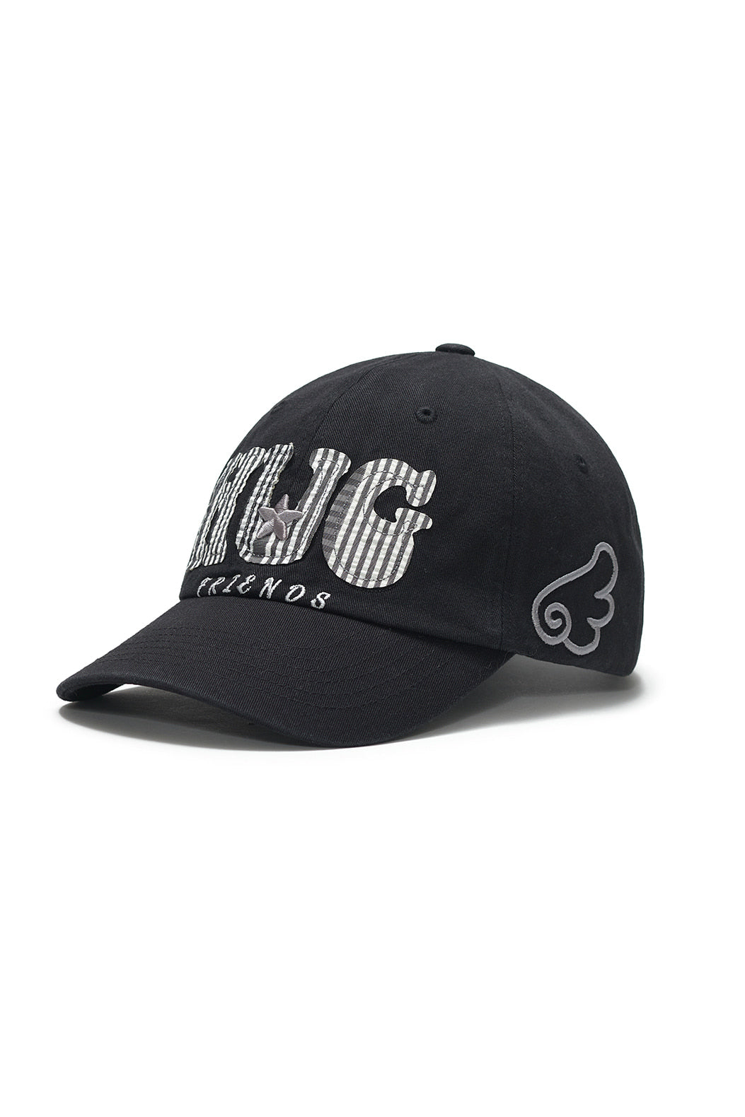 HUG FRIENDS CAP BLACK