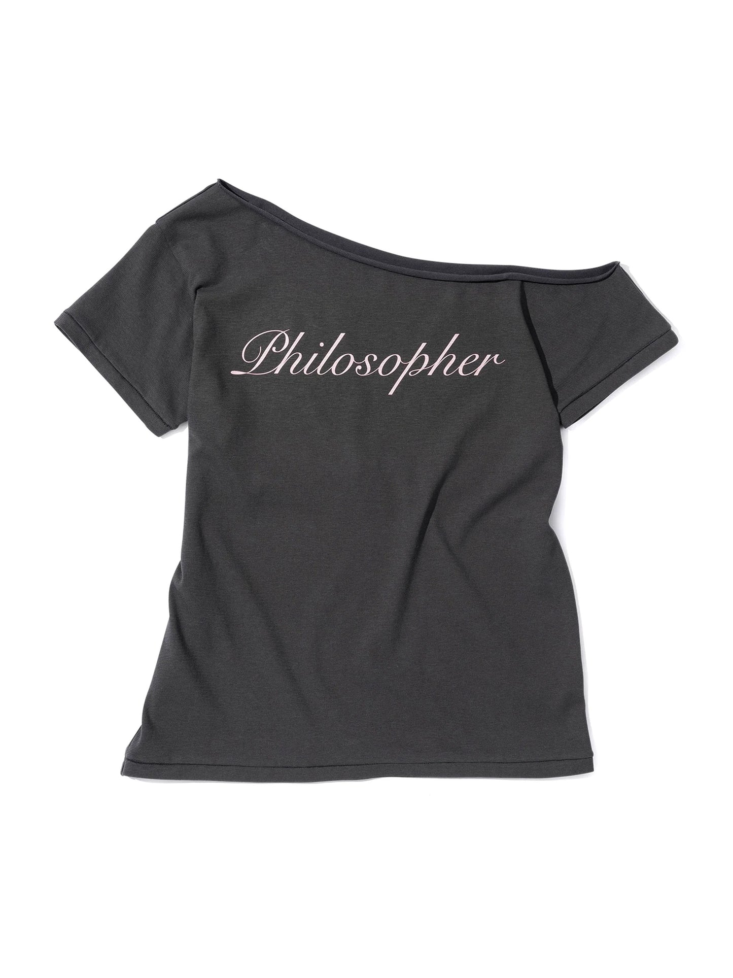 HOOK ME UP LAYERED TEE CHARCOAL