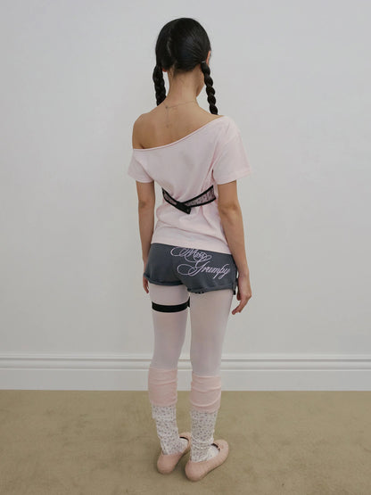HOOK ME UP LAYERED TEE PALE PINK