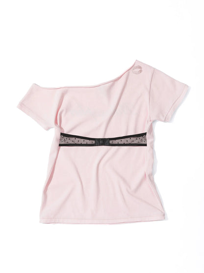 HOOK ME UP LAYERED TEE PALE PINK