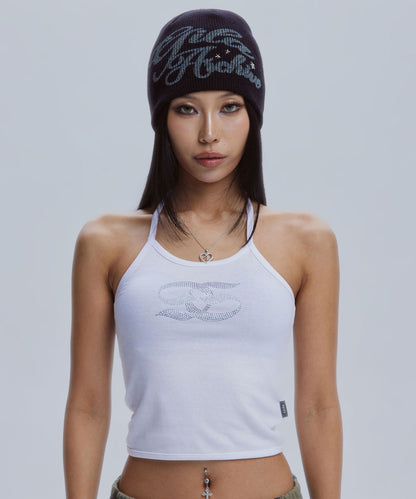 LETTERING LOGO BEANIE BLACK