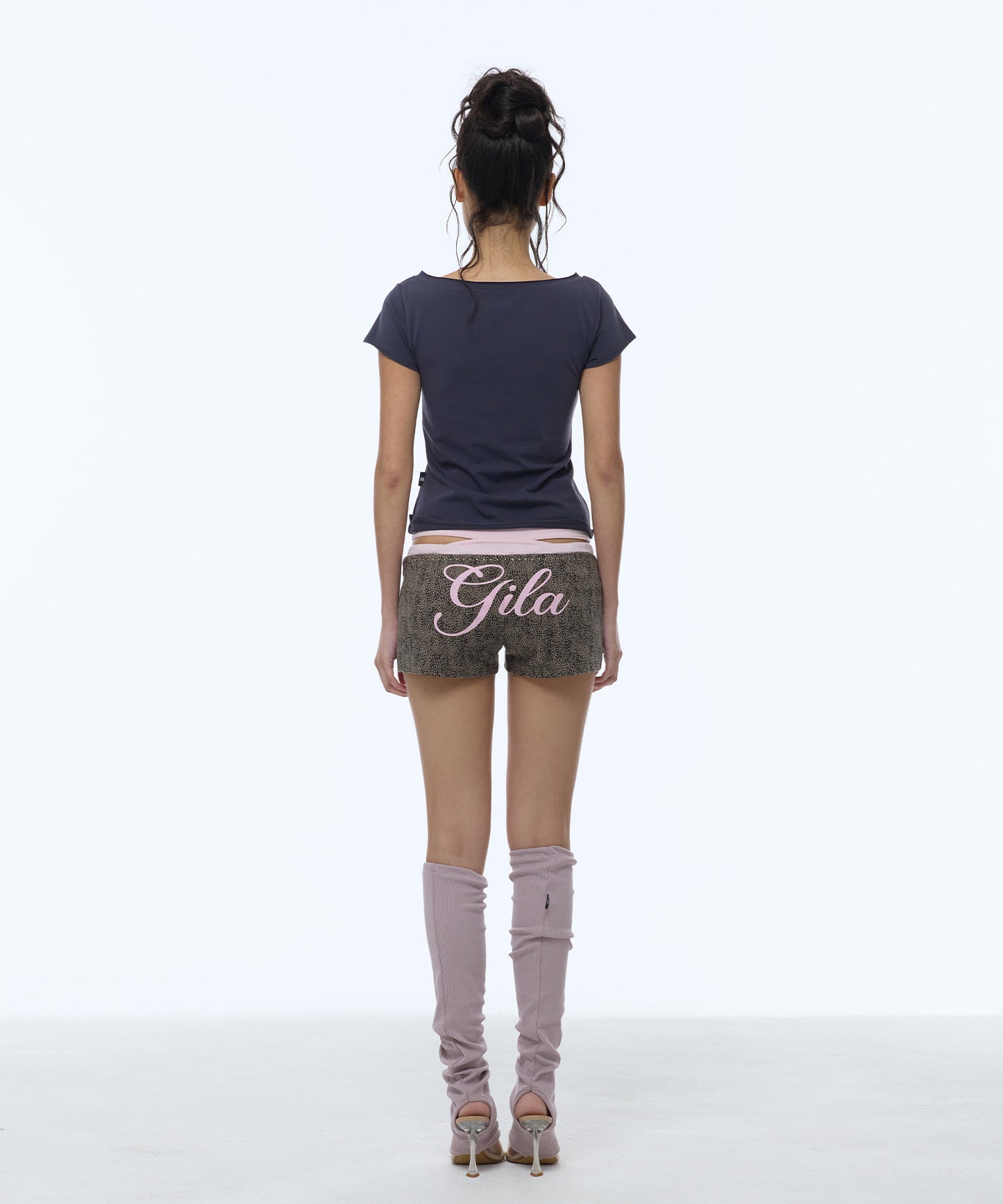 LEOPARD SMALL LOGO MICRO SHORTS
