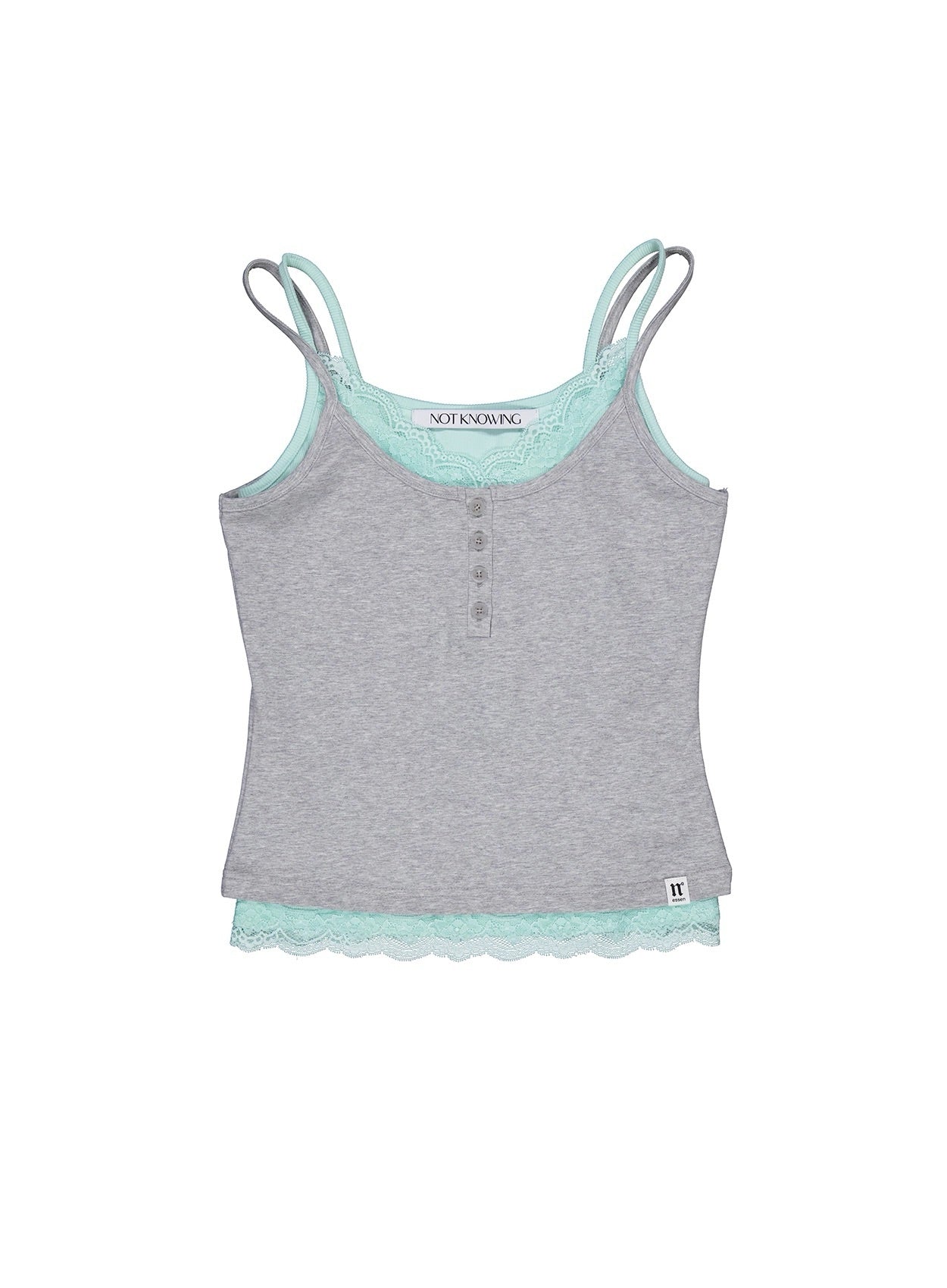 LACE LAYERED CAMI SET MINT