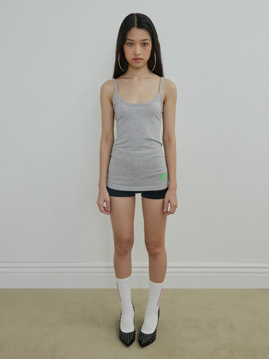SWEET KITTY TANK TOP MELANGE GREY