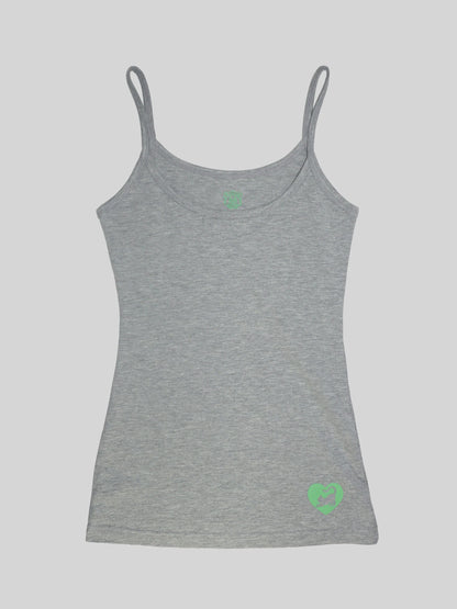 SWEET KITTY TANK TOP MELANGE GREY