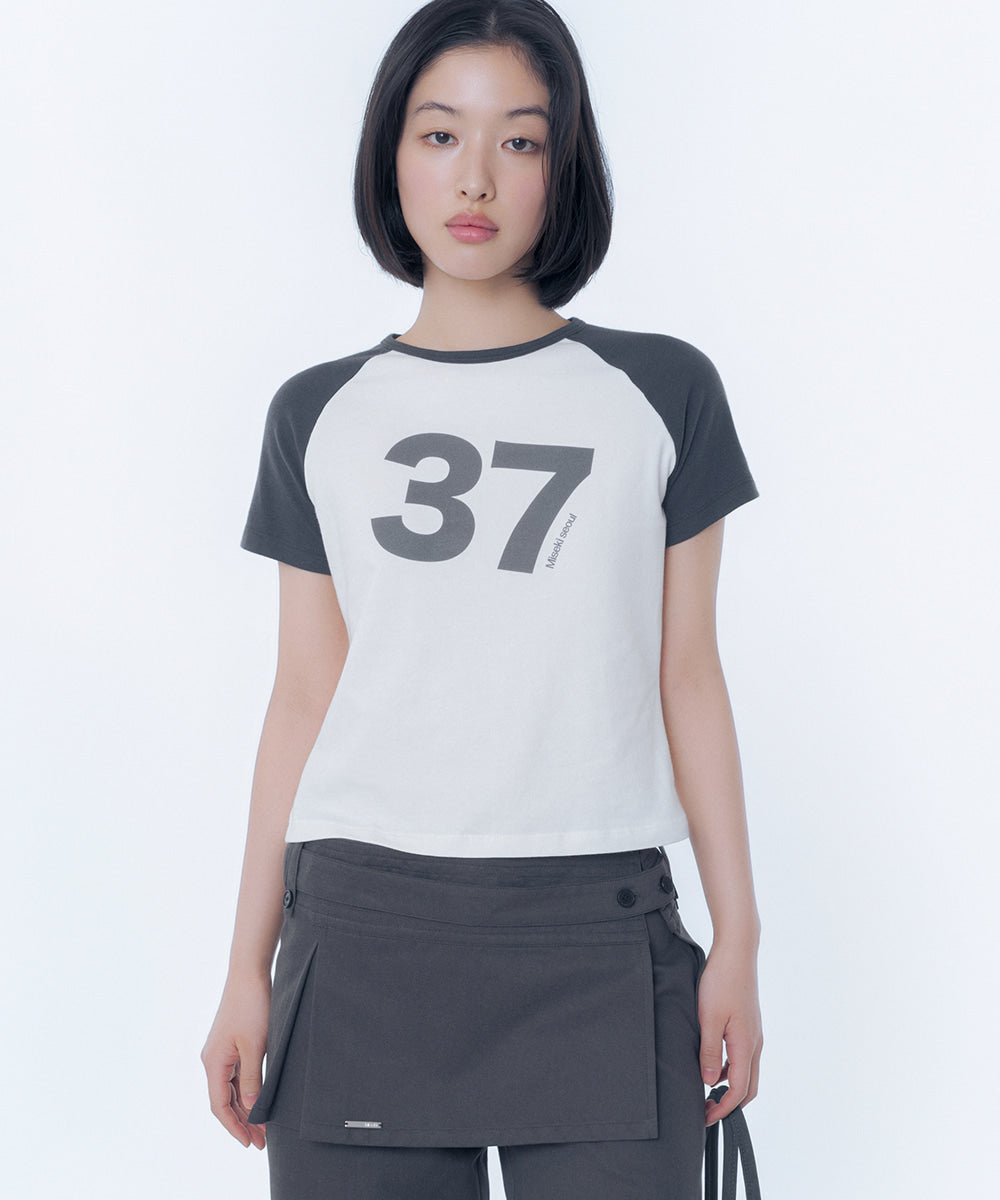 MISEKI 37 RAGLAN SHORT SLEEVE WHITE