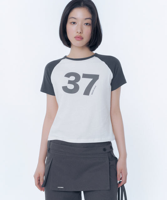 MISEKI 37 RAGLAN SHORT SLEEVE WHITE