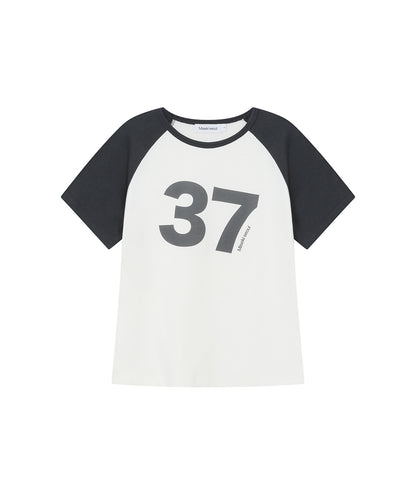 MISEKI 37 RAGLAN SHORT SLEEVE WHITE