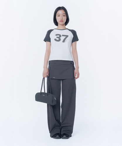 MISEKI 37 RAGLAN SHORT SLEEVE WHITE