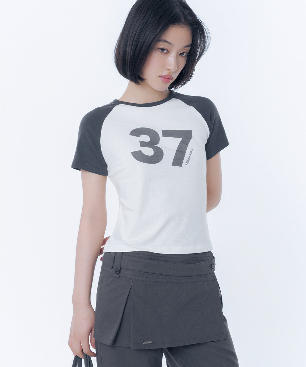 MISEKI 37 RAGLAN SHORT SLEEVE WHITE