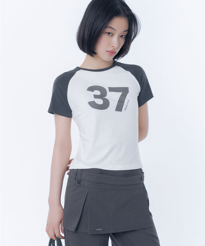 MISEKI 37 RAGLAN SHORT SLEEVE WHITE