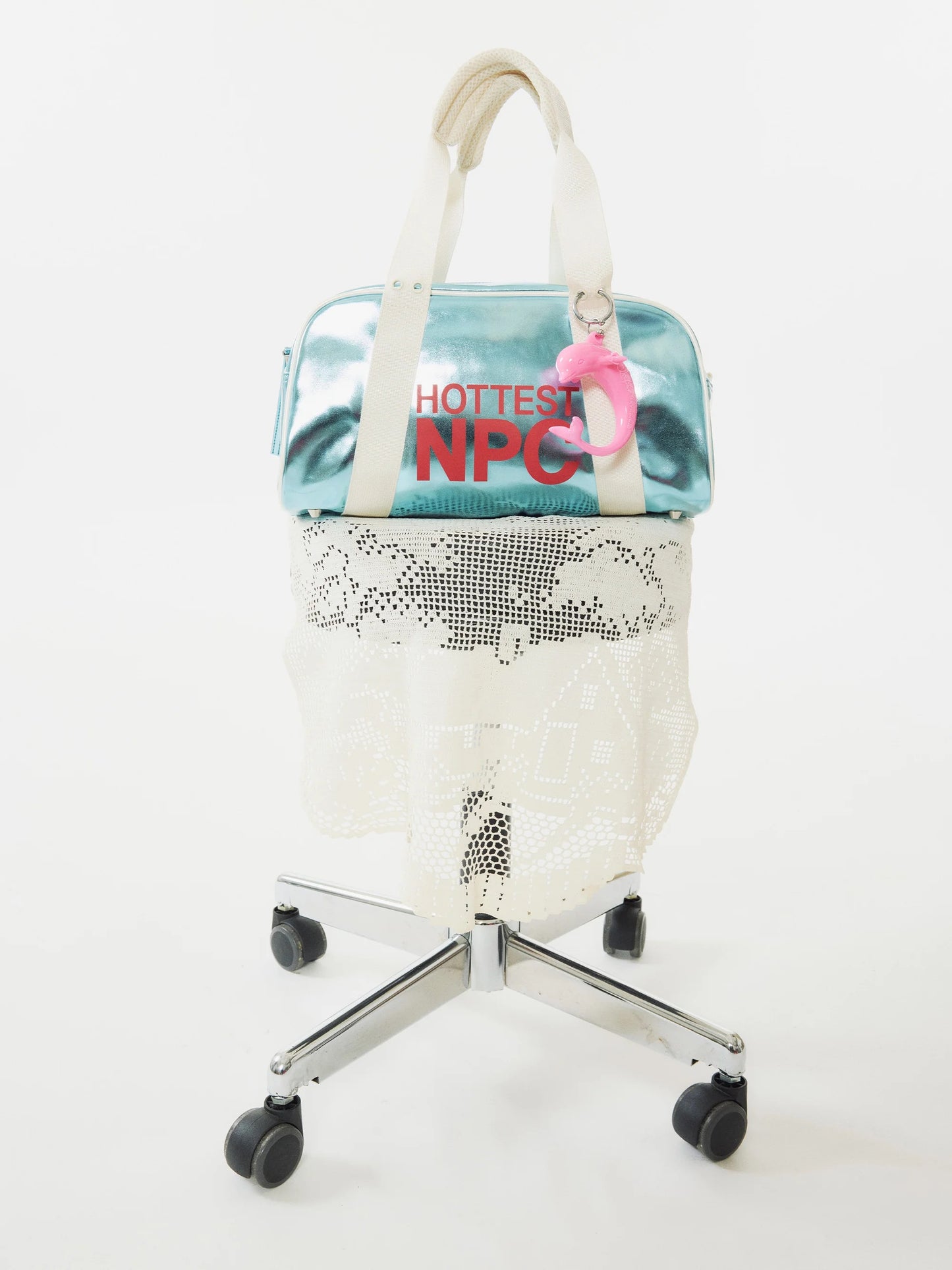 NPC METALLIC BAG AQUA BLUE