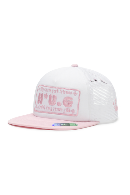 HUG SWEET TRUCKER CAP PINK