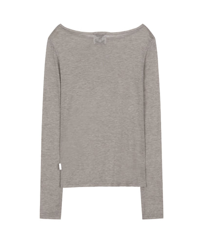 STAR WING SHEER LONG SLEEVE GREY