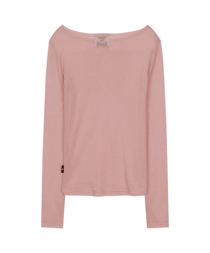 STAR WING SHEER LONG SLEEVE PINK
