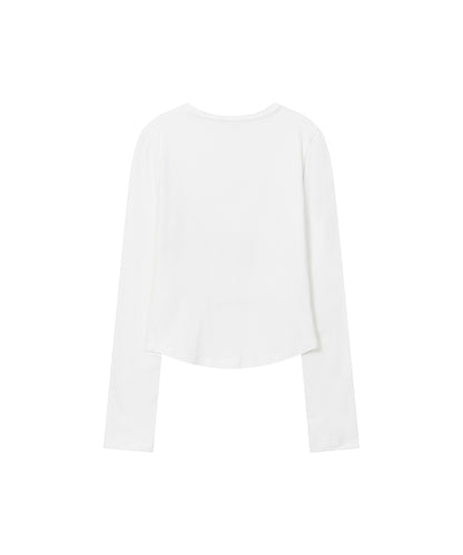 TWIN RABBIT LONG SLEEVES WHITE