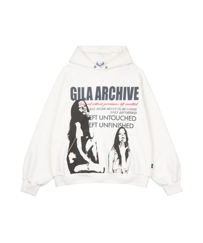 TWICE GIRL OVER SIZE HOODIE WHITE