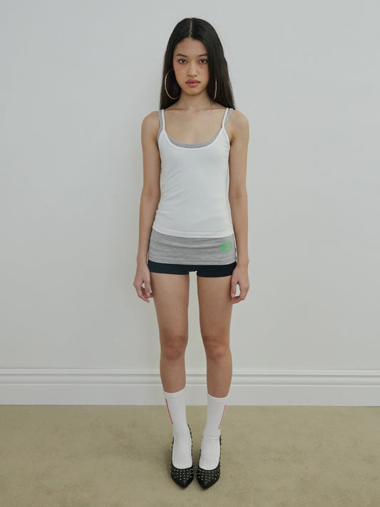 MY GO TO SLEEVELESS TOP WHITE
