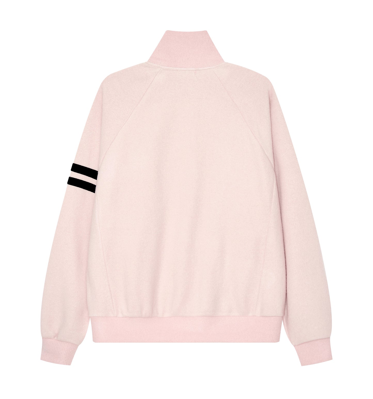 BEADED KNIT ZIP-UP PINK