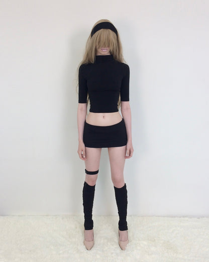 ESSENTIAL MICRO SKORT BLACK