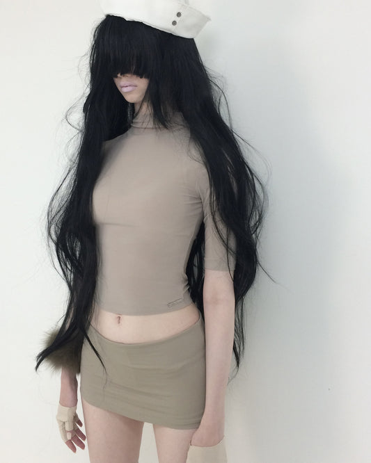 ESSENTIAL MOCK NECK TOP SKIN