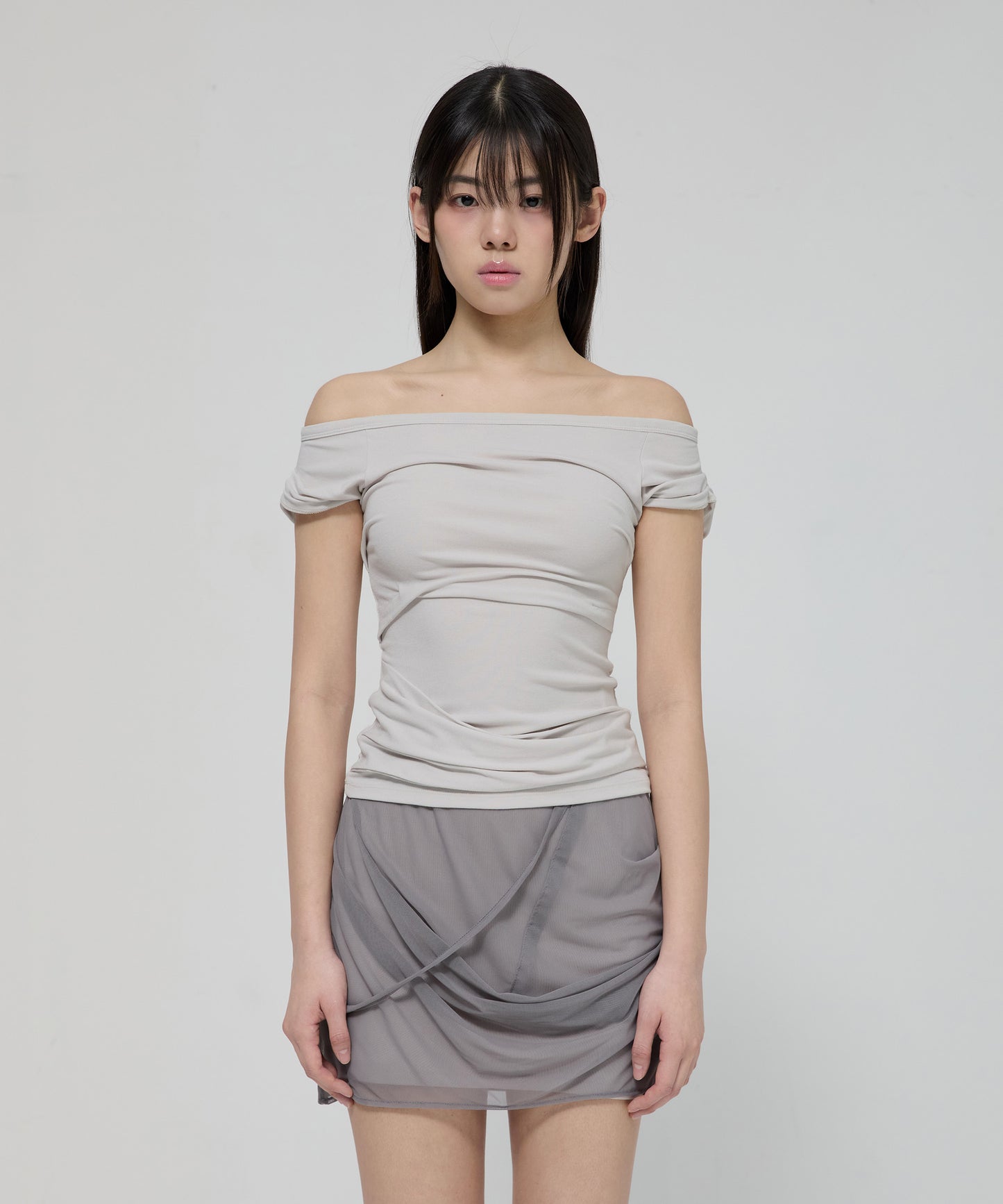 DRAPED TOP CLOUD WHITE