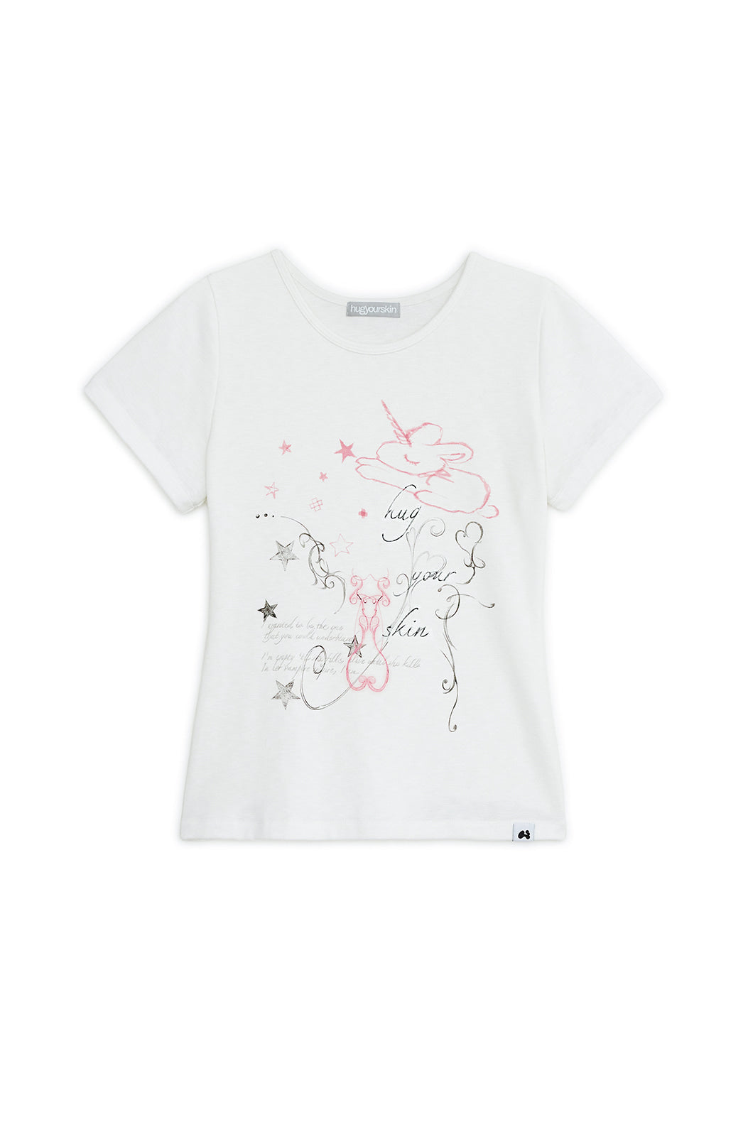UNICORN DRAWING TEE WHITE