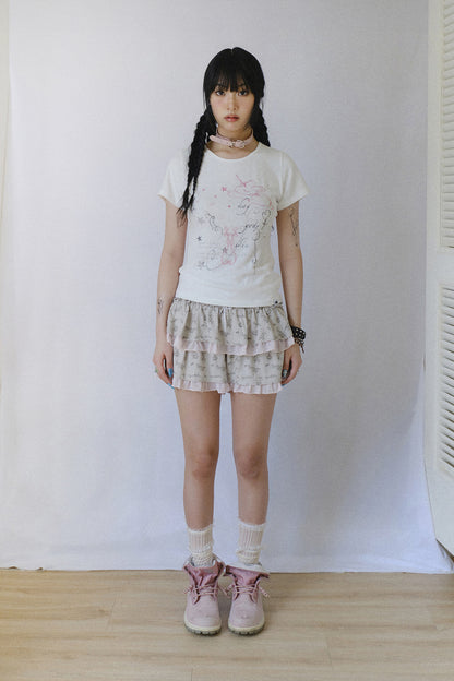UNICORN DRAWING TEE WHITE