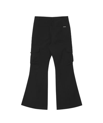 POCKET CARGO BOOTCUTS PANTS BLACK