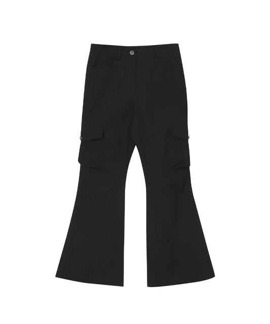 POCKET CARGO BOOTCUTS PANTS BLACK
