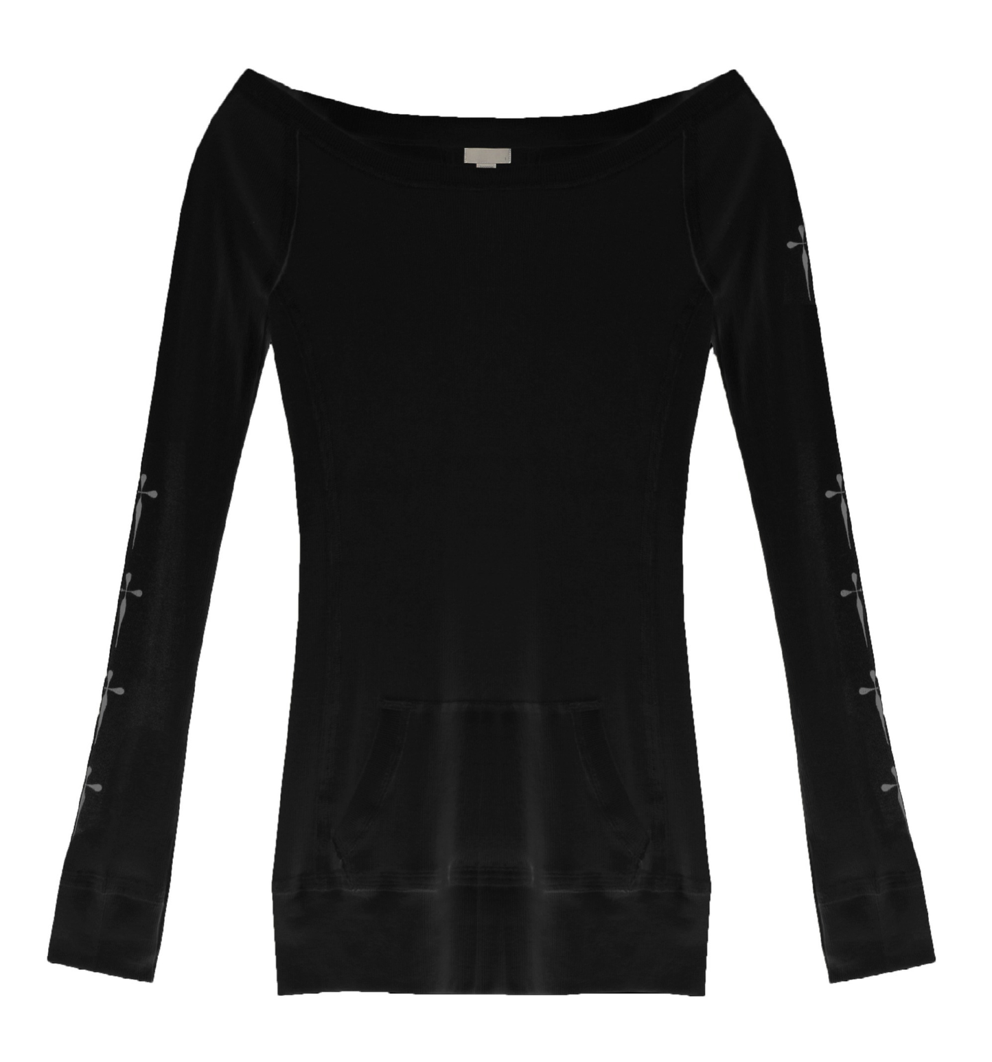 OFF-SHOULDER MINI DRESS BLACK